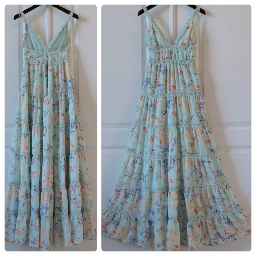 ALICE + OLIVIA Karolina Tiered Floral Maxi Dress - Picture 9 of 12